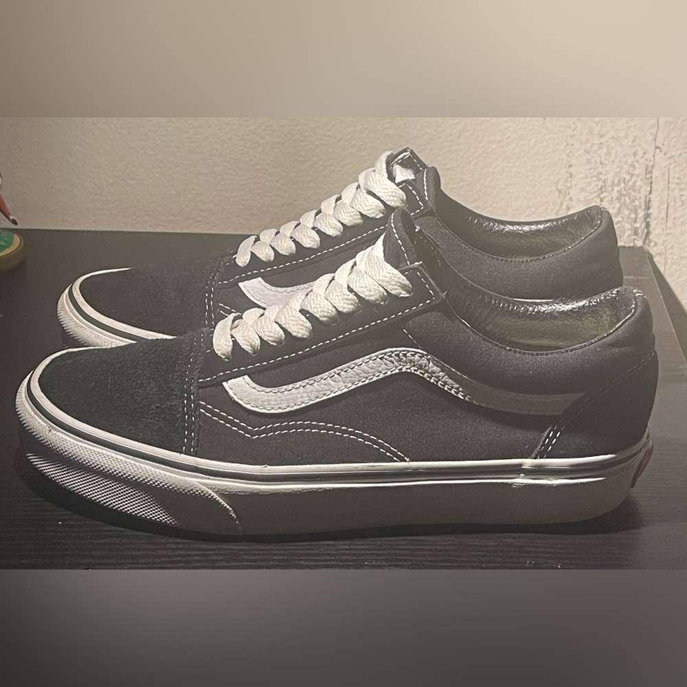 VANS Unisex Old Skool Skate Shoes Black 507698 Sneakers Mens 6.5 Women’s 8.0